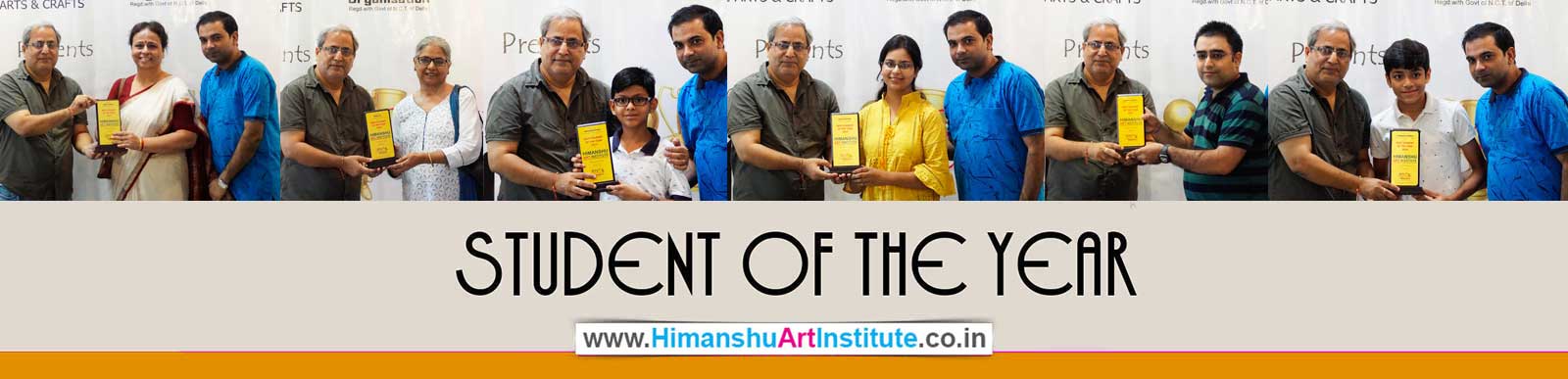 Asha Chopra, Aditya Bharti, and Abhishek Bisht Awarded Student of the Year 2017