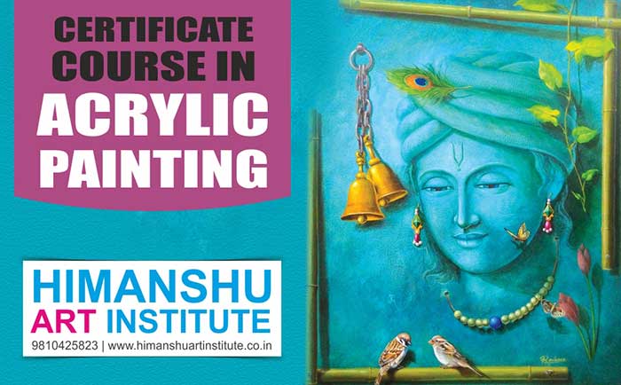 Online Certificate Course in Acrylic Painting, Acrylic Painting Course