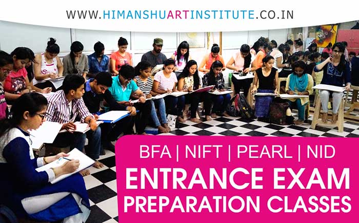 Entrance Exam Preparation Classes for BFA, NIFT, Pearl, NID, 