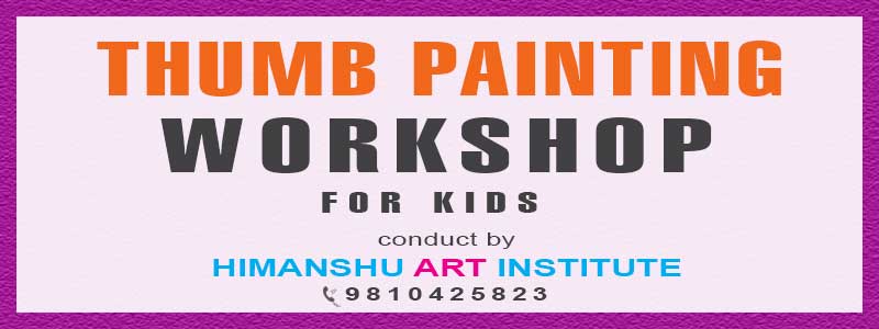 Online Thumb Painting Workshop for Kids in Delhi