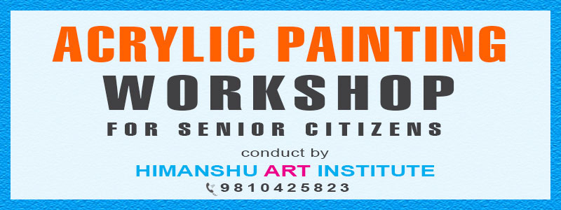 Online Acrylic Painting Workshop for Senior Citizens in Delhi