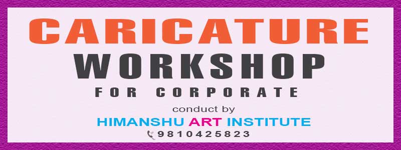 Online Caricature Drawing Workshop for Corporate in Delhi