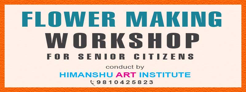Online Flower Making Workshop for Senior Citizens in Delhi