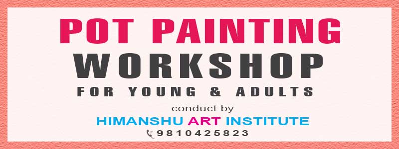 Online Pot Painting Workshop for Young and Adults in Delhi