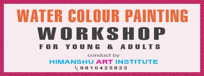 Online Water Colour Painting Workshop for Young and Adults in Delhi