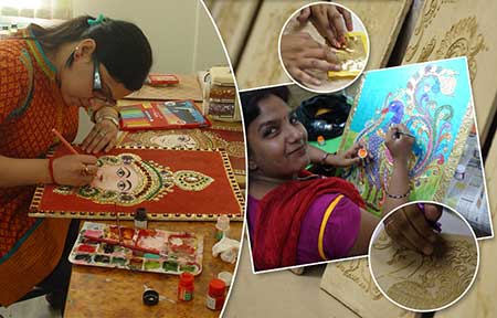 Tanjore Painting Workshop for Foreigner