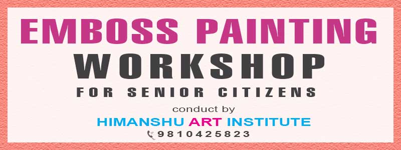 Online Emboss Painting Workshop for Senior Citizens in Delhi