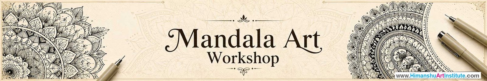 Mandala Art Workshop for Young and Adults in Delhi, Online Mandala Art Workshop, Mandala Art Workshop Near Me, Art & Craft Workshop for Adults, Himanshu Art Institute