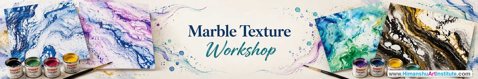 Marble Texture Workshop for Young and Adults in Delhi, Online Marble Texture Workshop, Marble Texture Workshop Near Me, Art & Craft Workshop for Adults, Himanshu Art Institute