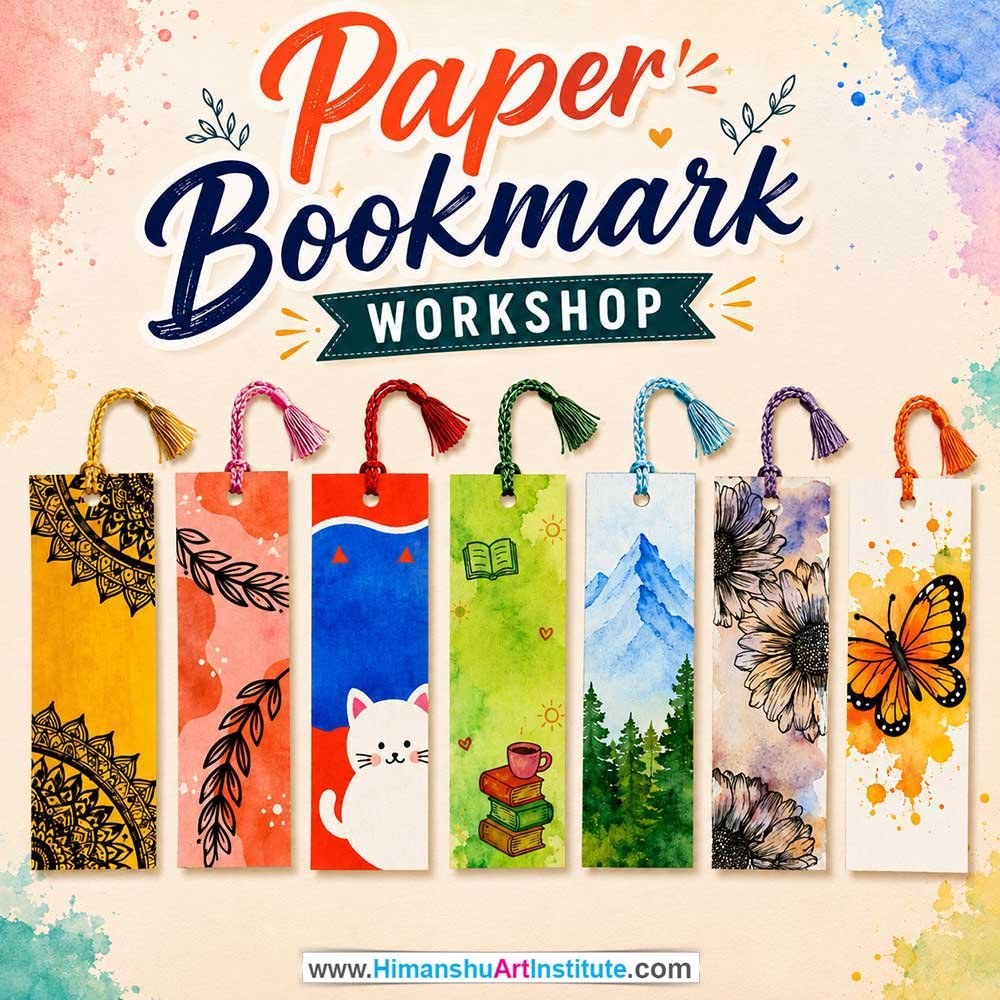 Paper Bookmark Workshop Paper Bookmark Workshop for Young and Adults in Delhi, Online Paper Bookmark Workshp for Young and Adults, Best Art & Craft Workshop for Adults near Me