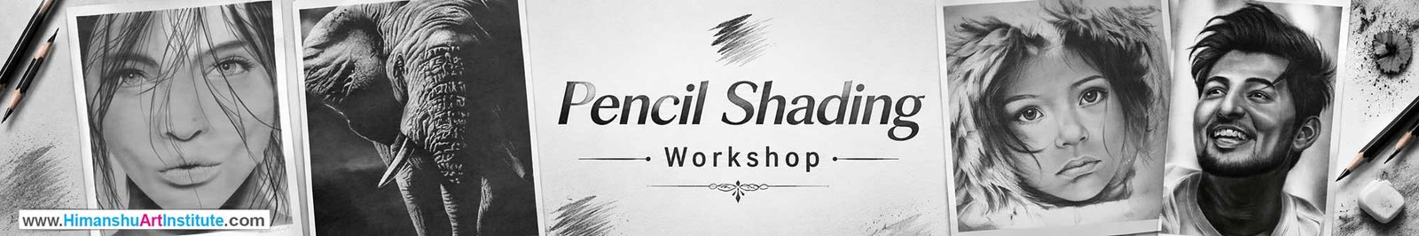 Pencil Shading Workshop for Young and Adults in Delhi, Online Pencil Shading Workshop, Pencil Shading Workshop Near Me, Art & Craft Workshop for Adults, Himanshu Art Institute