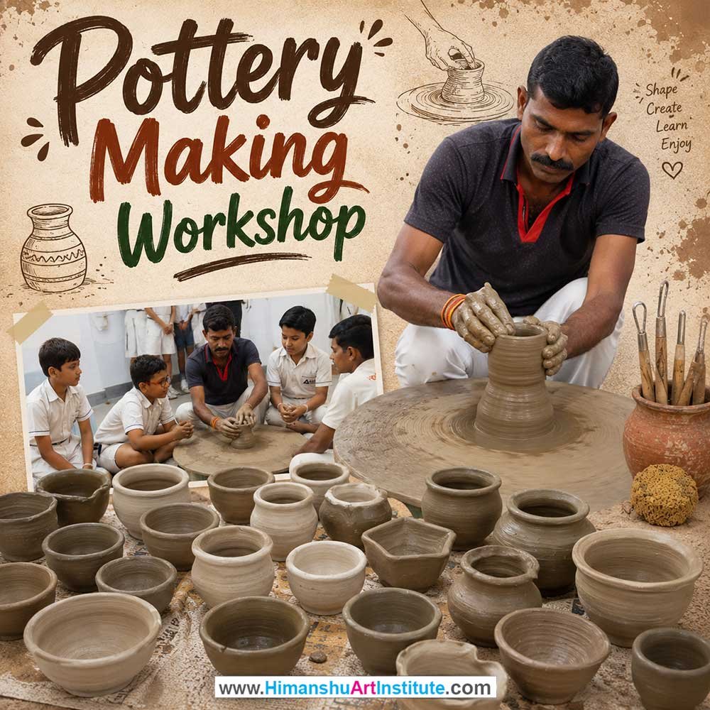 Pottery Making Workshop Pottery Making Workshop for Young and Adults in Delhi, Online Pottery Making Workshp for Young and Adults, Best Art & Craft Workshop for Adults near Me