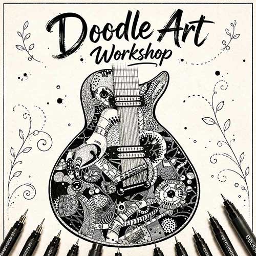 Online Doodle Art Workshop, Doodle Art Workshop for Adults, Doodle Art Workshop Near Me, Art & Craft Workshops for Adults, Best Doodle Art Workshop in Delhi, India, Himanshu Art Institute