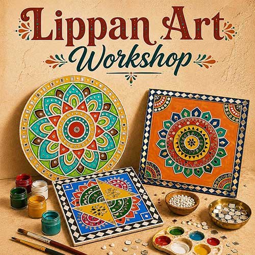 Online Lippan Art Workshop, Lippan Art Workshop for Adults, Lippan Art Workshop Near Me, Art & Craft Workshops for Adults, Best Lippan Art Workshop in Delhi, India, Himanshu Art Institute