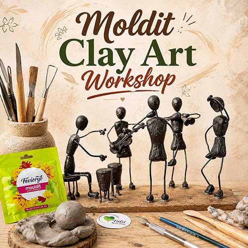 Online Mouldit Clay Art Workshop, Mouldit Clay Art Workshop for Adults, Mouldit Clay Art Workshop Near Me, Art & Craft Workshops for Adults, Best Mouldit Clay Art Workshop in Delhi, India, Himanshu Art Institute