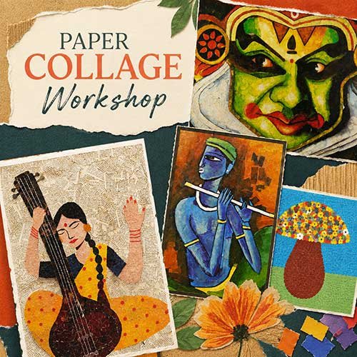 Online Paper Collage Workshop, Paper Collage Workshop for Adults, Paper Collage Workshop Near Me, Art & Craft Workshops for Adults, Best Paper Collage Workshop in Delhi, India, Himanshu Art Institute