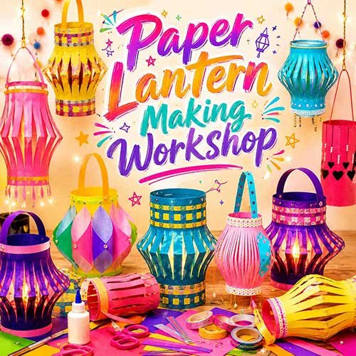 Online Paper Lantern Making Workshop, Paper Lantern Making Workshop for Adults, Paper Lantern Making Workshop Near Me, Art & Craft Workshops for Adults, Best Paper Lantern Making Workshop in Delhi, India, Himanshu Art Institute