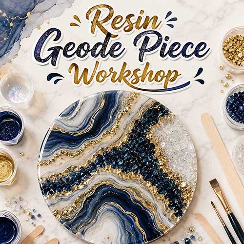 Online Resin Geode Piece Workshop, Resin Geode Piece Workshop for Adults, Resin Geode Piece Workshop Near Me, Art & Craft Workshops for Adults, Best Resin Geode Piece Workshop in Delhi, India, Himanshu Art Institute