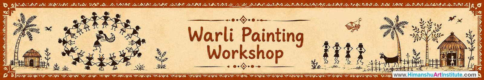 Warli Painting Workshop for Young and Adults in Delhi, Online Warli Painting Workshop, Warli Painting Workshop Near Me, Art & Craft Workshop for Adults, Himanshu Art Institute