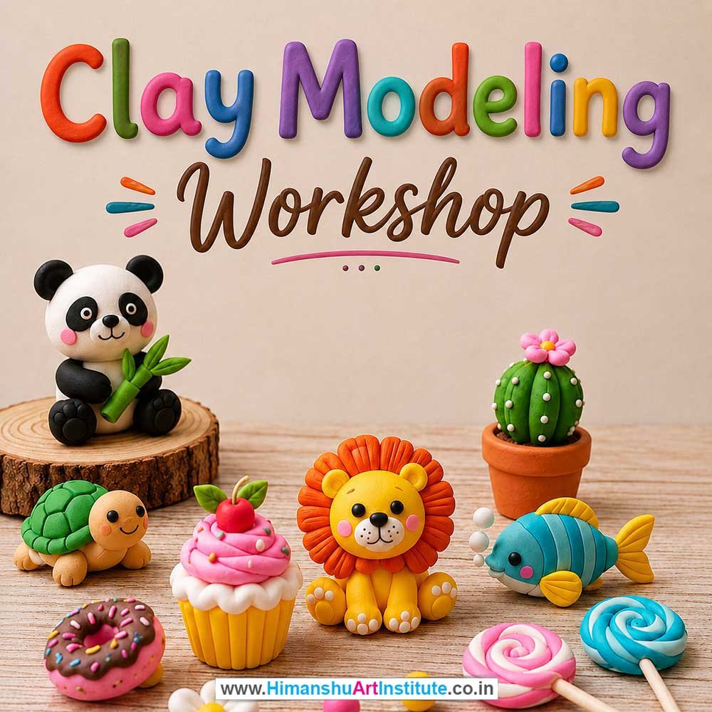 Clay Modeling Workshop for Kids in Corporate Events,Clay Modeling Activity for Kids in Corporate Events, Art & Craft Activity for Kids in Corporate Events, Corporate Family Day Kids Activity, Children Stall Activity, Clay Modeling Fun Activity for Kids in Corporate Events, Himanshu Art Institute