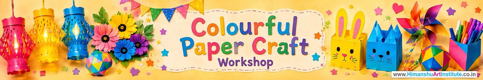Colourful Paper Craft Workshop for Kids in Corporate Events,Colourful Paper Craft Activity for Kids in Corporate Events, Art & Craft Activity for Kids in Corporate Events, Corporate Family Day Kids Activity, Colourful Paper Craft Fair Activity for Kids, Children Stall Activity, Colourful Paper Craft Fun Activity for Kids in Corporate Events, Himanshu Art Institute