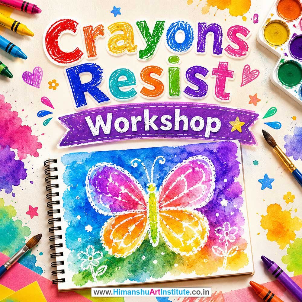 Crayons Resist Workshop for Kids in Corporate Events Crayons Resist Workshop for Kids in Corporate Events,Crayons Resist Activity for Kids in Corporate Events, Art & Craft Activity for Kids in Corporate Events, Corporate Family Day Kids Activity, Children Stall Activity, Crayons Resist Fun Activity for Kids in Corporate Events, Himanshu Art Institute