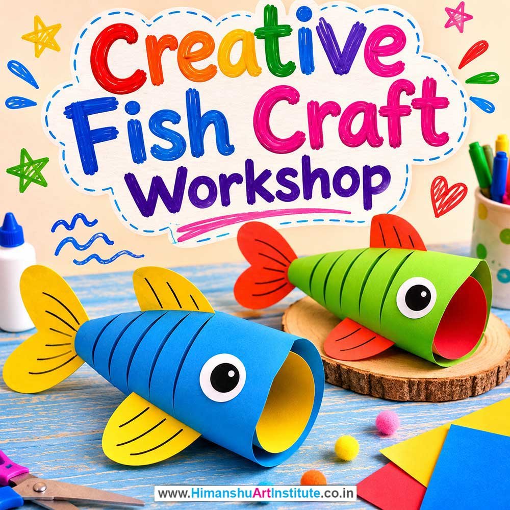 Creative Fish Craft Workshop for Kids in Corporate Events Creative Fish Craft Workshop for Kids in Corporate Events,Creative Fish Craft Activity for Kids in Corporate Events, Art & Craft Activity for Kids in Corporate Events, Corporate Family Day Kids Activity, Children Stall Activity, Creative Fish Craft Fun Activity for Kids in Corporate Events, Himanshu Art Institute