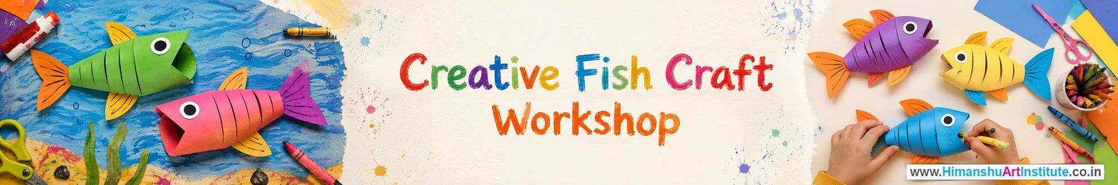 Creative Fish Craft Workshop for Kids in Corporate Events,Creative Fish Craft Activity for Kids in Corporate Events, Art & Craft Activity for Kids in Corporate Events, Corporate Family Day Kids Activity, Creative Fish Craft Fair Activity for Kids, Children Stall Activity, Creative Fish Craft Fun Activity for Kids in Corporate Events, Himanshu Art Institute