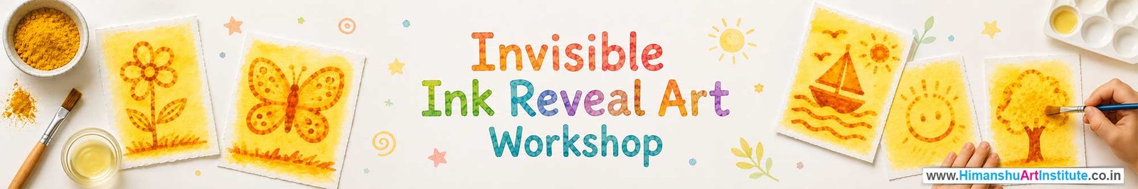 Invisible Ink Reveal Art Workshop for Kids in Corporate Events,Invisible Ink Reveal Art Activity for Kids in Corporate Events, Art & Craft Activity for Kids in Corporate Events, Corporate Family Day Kids Activity, Invisible Ink Reveal Art Fair Activity for Kids, Children Stall Activity, Invisible Ink Reveal Art Fun Activity for Kids in Corporate Events, Himanshu Art Institute