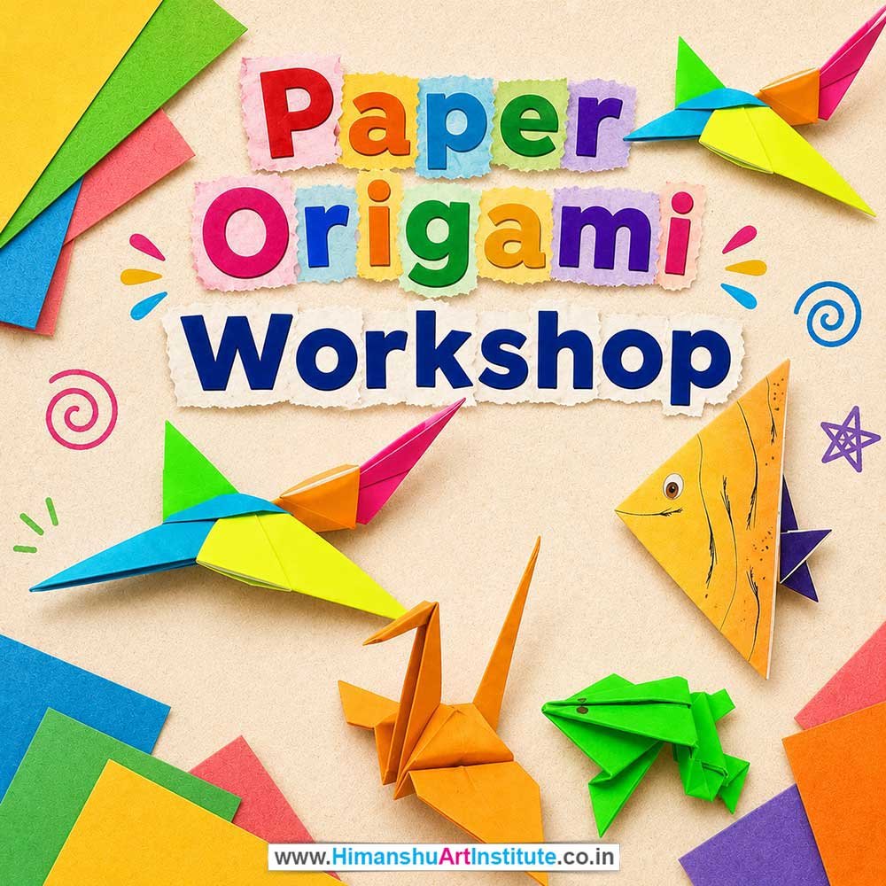Paper Origami Workshop for Kids in Corporate Events Paper Origami Workshop for Kids in Corporate Events,Paper Origami Activity for Kids in Corporate Events, Art & Craft Activity for Kids in Corporate Events, Corporate Family Day Kids Activity, Children Stall Activity, Paper Origami Fun Activity for Kids in Corporate Events, Himanshu Art Institute