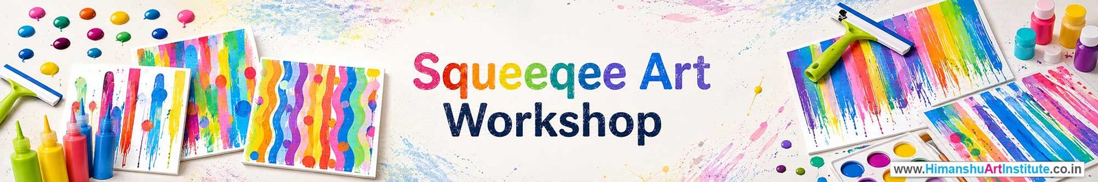 Squeegee Art Workshop for Kids in Corporate Events,Squeegee Art Activity for Kids in Corporate Events, Art & Craft Activity for Kids in Corporate Events, Corporate Family Day Kids Activity, Squeegee Art Fair Activity for Kids, Children Stall Activity, Squeegee Art Fun Activity for Kids in Corporate Events, Himanshu Art Institute