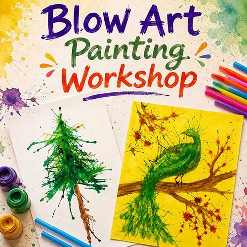 Corporate Blow Art Workshop, Blow Art Workshop for Corporate Kids, Art & Craft Workshops for Corporate  Kids, DIY Workshop for Corporate Kids, Blow Art Activity for Corporate KIds, DIY Activities for Corporate Kids, Best Blow Art Workshop for Corporate in Delhi, Gurugram, Gurgaon, Noida, India, Himanshu Art Institute