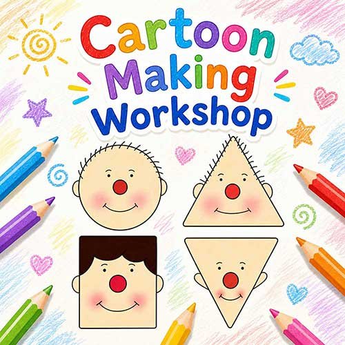 Corporate Cartoon Making Workshop, Cartoon Making Workshop for Corporate Kids, Art & Craft Workshops for Corporate  Kids, DIY Workshop for Corporate Kids, Cartoon Making Activity for Corporate KIds, DIY Activities for Corporate Kids, Best Cartoon Making Workshop for Corporate in Delhi, Gurugram, Gurgaon, Noida, India, Himanshu Art Institute