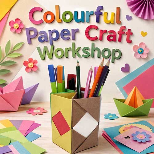 Corporate Colourful Paper Craft Workshop, Colourful Paper Craft Workshop for Corporate Kids, Art & Craft Workshops for Corporate  Kids, DIY Workshop for Corporate Kids, Colourful Paper Craft Activity for Corporate KIds, DIY Activities for Corporate Kids, Best Colourful Paper Craft Workshop for Corporate in Delhi, Gurugram, Gurgaon, Noida, India, Himanshu Art Institute