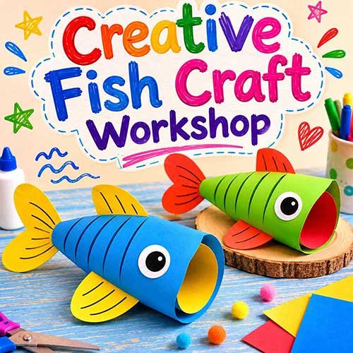 Corporate Creative Fish Craft Workshop, Creative Fish Craft Workshop for Corporate Kids, Art & Craft Workshops for Corporate  Kids, DIY Workshop for Corporate Kids, Creative Fish Craft Activity for Corporate KIds, DIY Activities for Corporate Kids, Best Creative Fish Craft Workshop for Corporate in Delhi, Gurugram, Gurgaon, Noida, India, Himanshu Art Institute