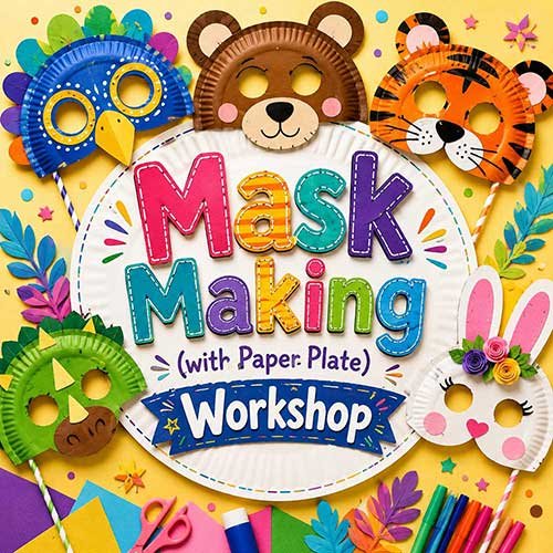 Corporate Mask Making Workshop, Mask Making Workshop for Corporate Kids, Art & Craft Workshops for Corporate  Kids, DIY Workshop for Corporate Kids, Mask Making Activity for Corporate KIds, DIY Activities for Corporate Kids, Best Mask Making Workshop for Corporate in Delhi, Gurugram, Gurgaon, Noida, India, Himanshu Art Institute