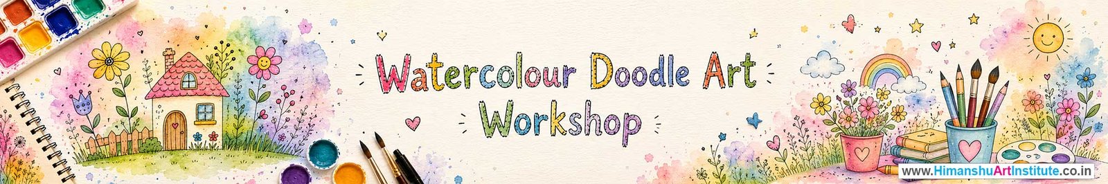 Watercolour Doodle Art Workshop for Kids in Corporate Events,Watercolour Doodle Art Activity for Kids in Corporate Events, Art & Craft Activity for Kids in Corporate Events, Corporate Family Day Kids Activity, Watercolour Doodle Art Fair Activity for Kids, Children Stall Activity, Watercolour Doodle Art Fun Activity for Kids in Corporate Events, Himanshu Art Institute