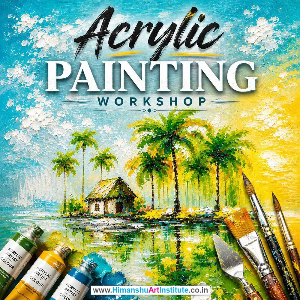 Acrylic Painting Workshop for Corporate Companies Acrylic Painting Workshop for Corporate Companies, Acrylic Painting Workshop for Corporate Employees, Acrylic Painting Workshop for Corporate Clients, Acrylic Painting Workshop for Office Events, Art & Craft Activity for Corporate Companies, Himanshu Art Institute