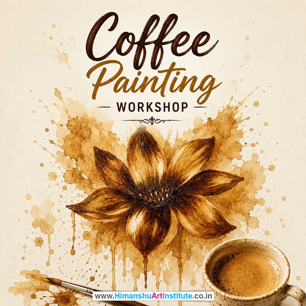 Coffee Painting Workshop for Corporate Companies, Coffee Painting Workshop for Corporate Employees, Coffee Painting Workshop for Corporate Clients, Coffee Painting Workshop for Office Events, Art & Craft Activity for Corporate Companies, Himanshu Art Institute