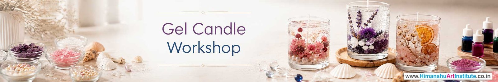 Gel Candle Workshop for Corporate Companies, Gel Candle Workshop for Corporate Employees, Gel Candle Workshop for Corporate Clients, Gel Candle Workshop for Office Events, Art & Craft Activity for Corporate Companies, Himanshu Art Institute