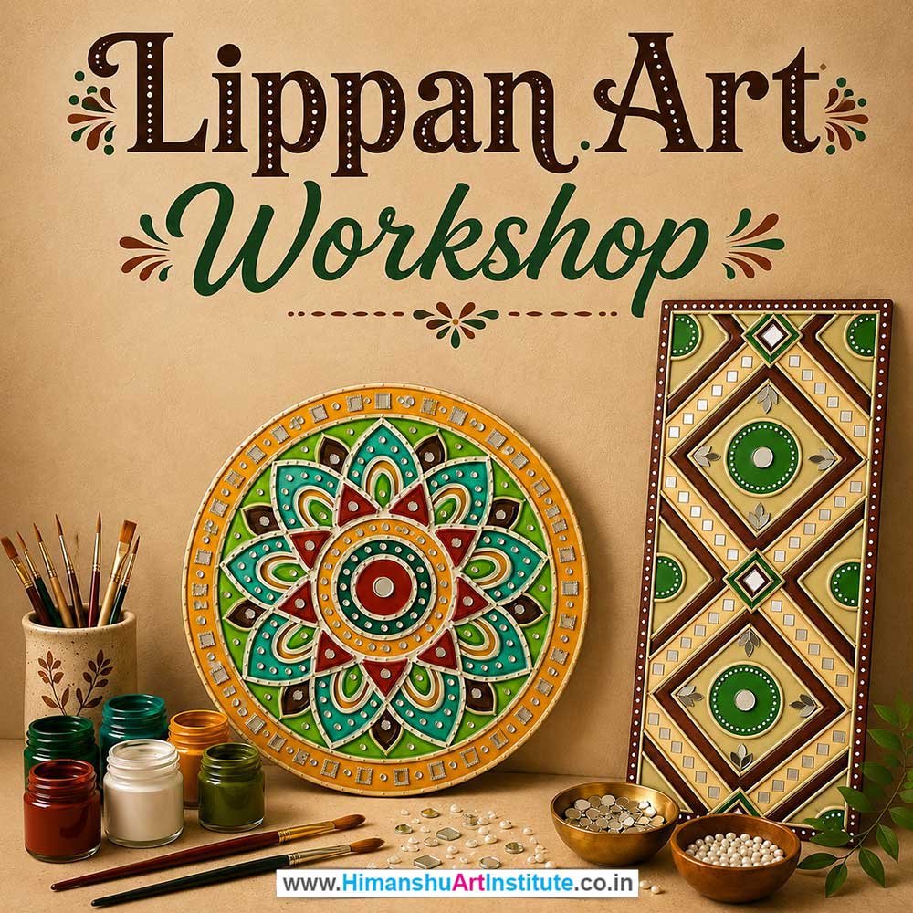 Lippan Art Workshop for Corporate Companies Lippan Art Workshop for Corporate Companies, Lippan Art Workshop for Corporate Employees, Lippan Art Workshop for Corporate Clients, Lippan Art Workshop for Office Events, Art & Craft Activity for Corporate Companies, Himanshu Art Institute