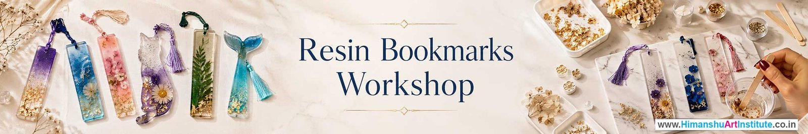 Resin Bookmarks Workshop for Corporate Companies, Resin Bookmarks Workshop for Corporate Employees, Resin Bookmarks Workshop for Corporate Clients, Resin Bookmarks Workshop for Office Events, Art & Craft Activity for Corporate Companies, Himanshu Art Institute