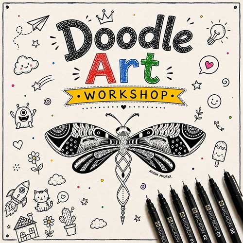 Corporate Doodle Art Workshop, Doodle Art Workshop for Corporate, Art & Craft Workshops for Corporate, DIY Workshop for Corporate, Doodle Art Activity for Corporate, DIY Activities for Corporate, Best Doodle Art Workshop for Corporate in Delhi, Gurugram, Gurgaon, Noida, India, Himanshu Art Institute