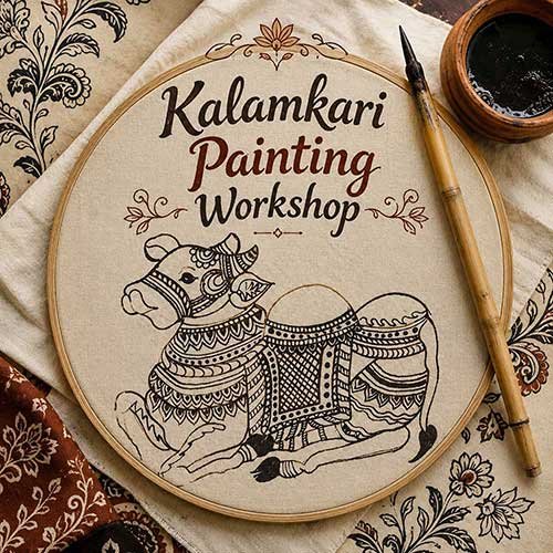 Corporate kalamkari Painting Workshop, kalamkari Painting Workshop for Corporate, Art & Craft Workshops for Corporate, DIY Workshop for Corporate, kalamkari Painting Activity for Corporate, DIY Activities for Corporate, Best kalamkari Painting Workshop for Corporate in Delhi, Gurugram, Gurgaon, Noida, India, Himanshu Art Institute