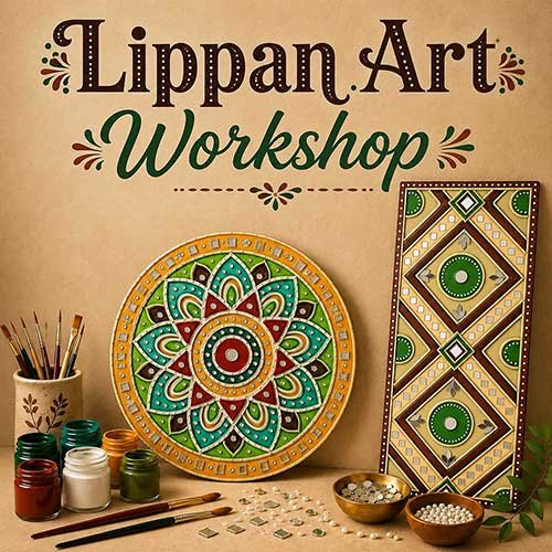 Corporate Lippan Art Workshop, Lippan Art Workshop for Corporate, Art & Craft Workshops for Corporate, DIY Workshop for Corporate, Lippan Art Activity for Corporate, DIY Activities for Corporate, Best Lippan Art Workshop for Corporate in Delhi, Gurugram, Gurgaon, Noida, India, Himanshu Art Institute
