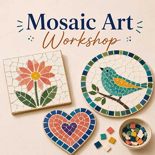 Corporate Mosaic Art Workshop, Mosaic Art Workshop for Corporate, Art & Craft Workshops for Corporate, DIY Workshop for Corporate, Mosaic Art Activity for Corporate, DIY Activities for Corporate, Best Mosaic Art Workshop for Corporate in Delhi, Gurugram, Gurgaon, Noida, India, Himanshu Art Institute