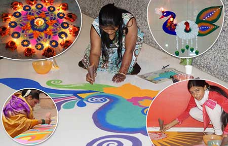 Rangoli Making Workshop for Corporate