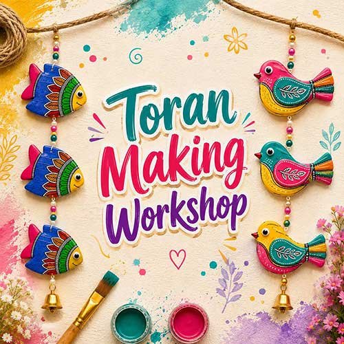 Corporate Toran Making Workshop, Toran Making Workshop for Corporate, Art & Craft Workshops for Corporate, DIY Workshop for Corporate, Toran Making Activity for Corporate, DIY Activities for Corporate, Best Toran Making Workshop for Corporate in Delhi, Gurugram, Gurgaon, Noida, India, Himanshu Art Institute