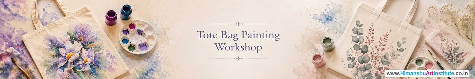 Tote Bag Painting Workshop for Corporate Companies, Tote Bag Painting Workshop for Corporate Employees, Tote Bag Painting Workshop for Corporate Clients, Tote Bag Painting Workshop for Office Events, Art & Craft Activity for Corporate Companies, Himanshu Art Institute