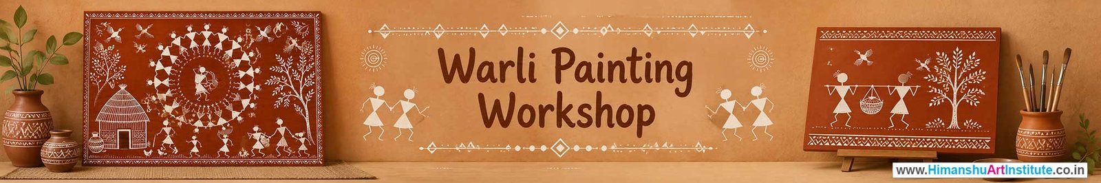 Warli Painting Workshop for Corporate Companies, Warli Painting Workshop for Corporate Employees, Warli Painting Workshop for Corporate Clients, Warli Painting Workshop for Office Events, Art & Craft Activity for Corporate Companies, Himanshu Art Institute